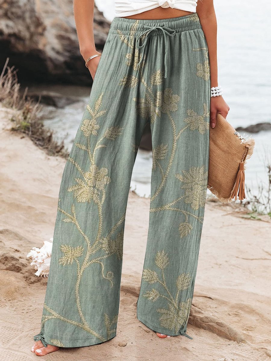 Women's Wide Pants in Breathable Fabric in Stil 10