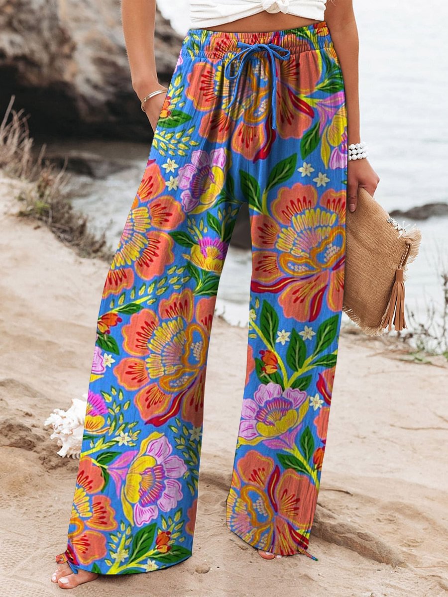 Women's Wide Pants in Breathable Fabric in Stil 2