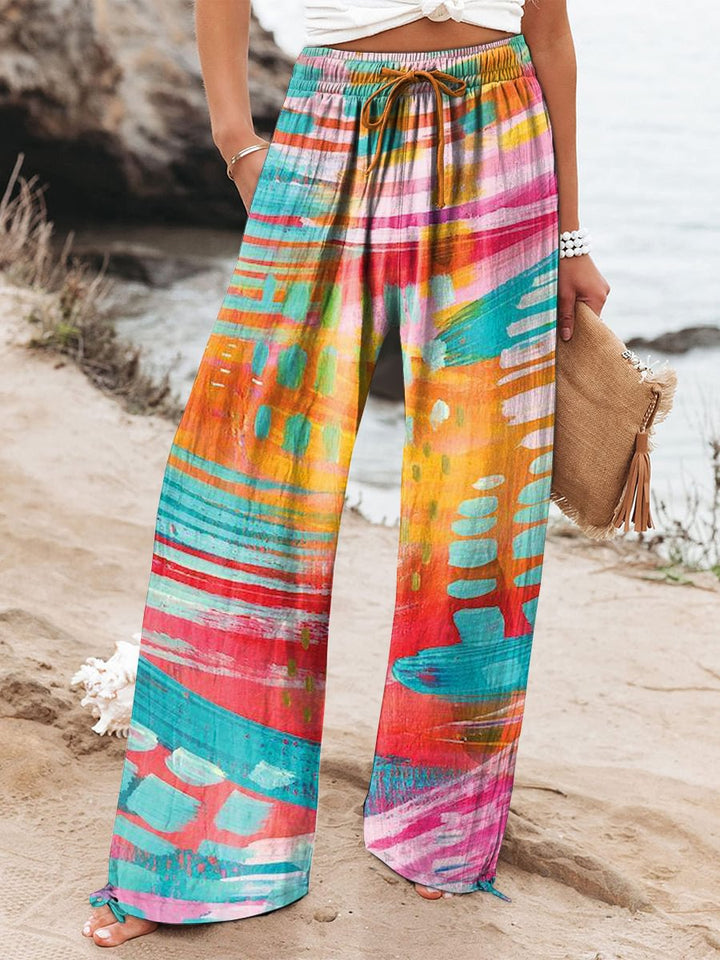 Women's Wide Pants in Breathable Fabric in Stil 4
