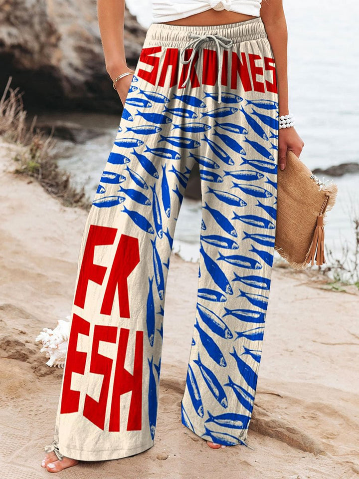 Women's Wide Pants in Breathable Fabric in Stil 7