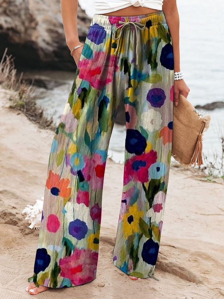 Women's Wide Pants in Breathable Fabric in Stil 9