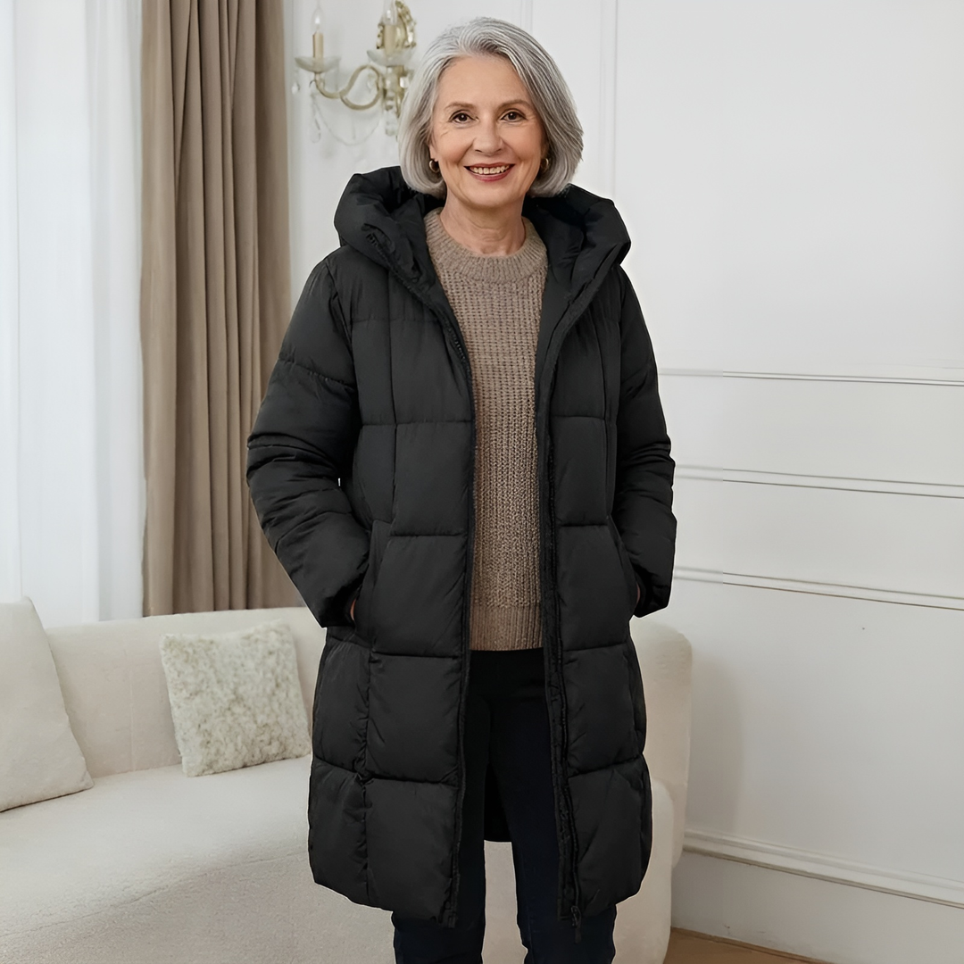 Women's Winter Coat in Elegant Lightweight Style in Black
