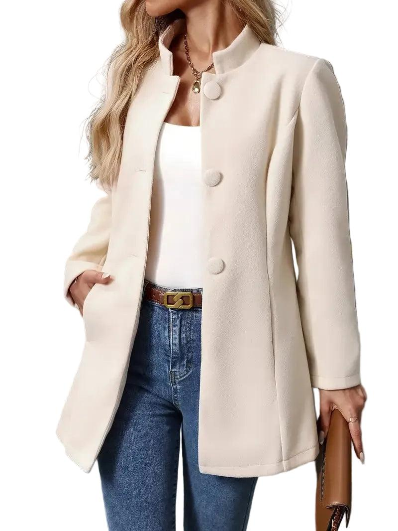 Women's winter coat tailored for everyday wear in Cream