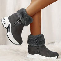 Grace | Women's Winter Faux Fur Platform Ankle Boots