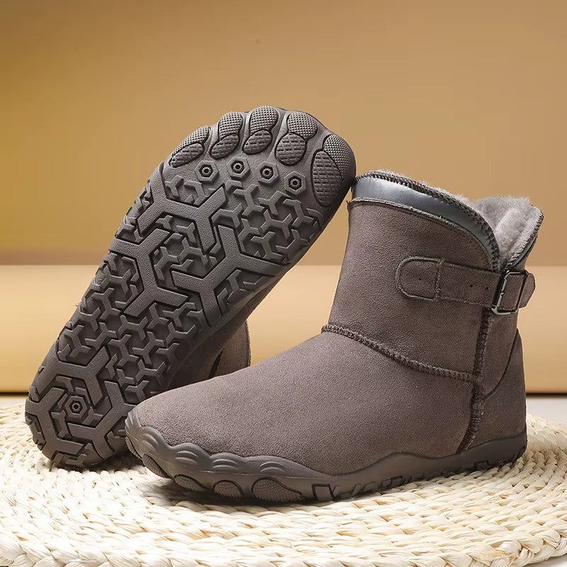 Women's Winter Fleece-Lined Knee-High Boots in Graphite Grey