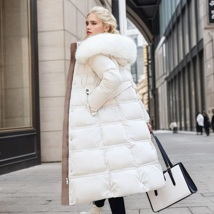 Women's Winter Jacket Long-Line Puffer (3)
