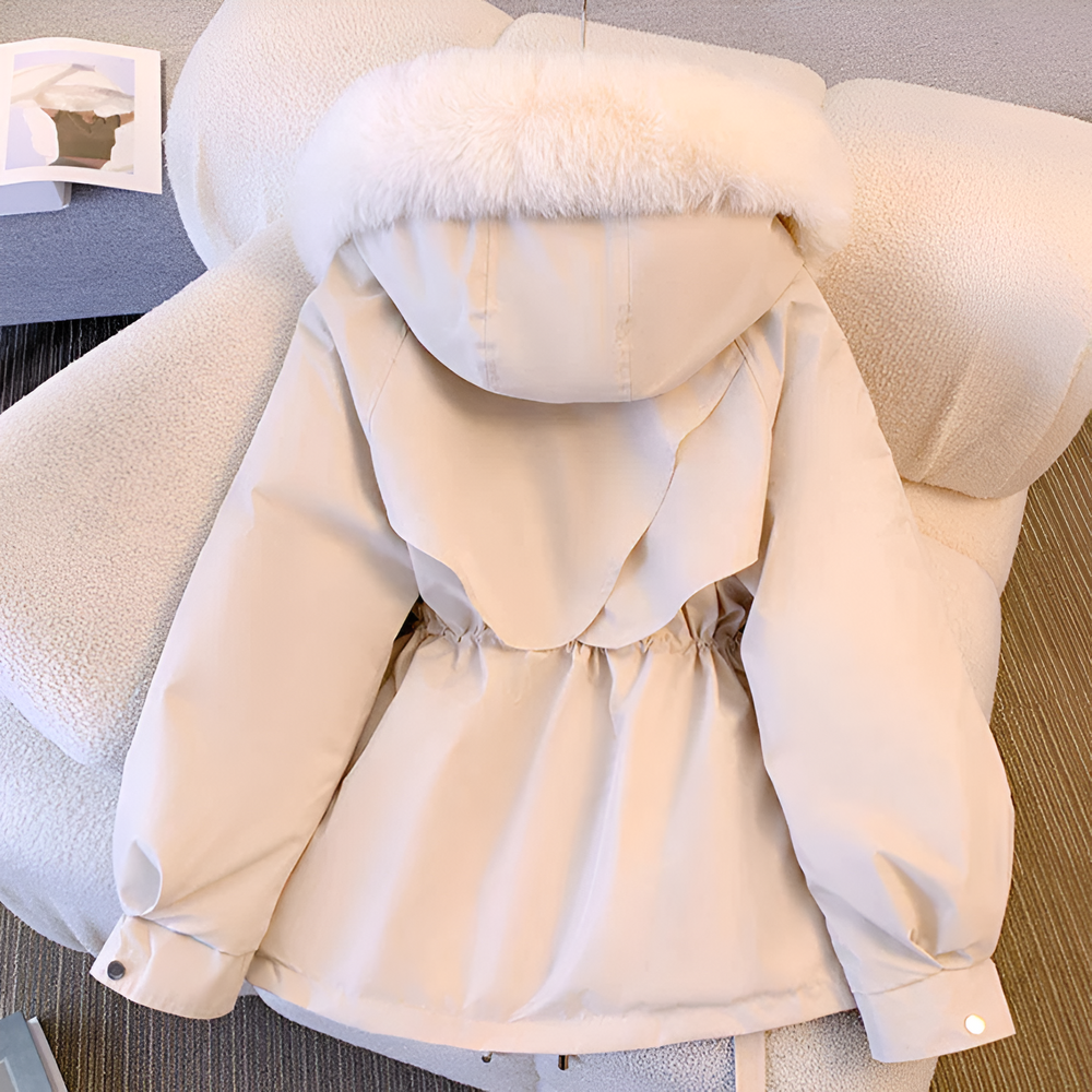 Women's Winter Jacket with Drawstring Waist (2)