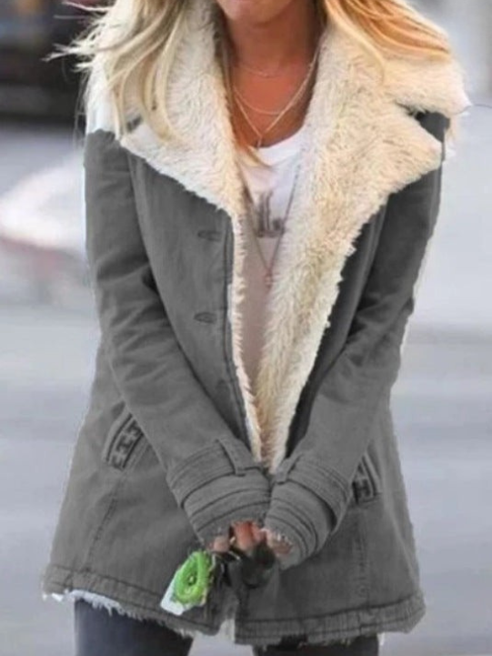 Women's Winter Jacket with Lightweight Design in Grey