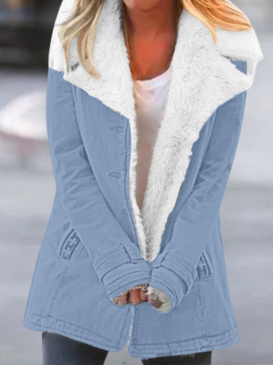 Women's Winter Jacket with Lightweight Design in Light Blue