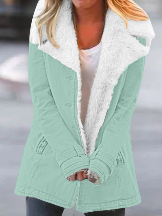Women's Winter Jacket with Lightweight Design in Light Green