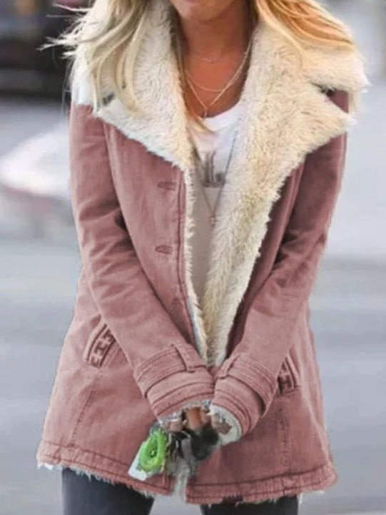 Women's Winter Jacket with Lightweight Design in Tiefes Rosa