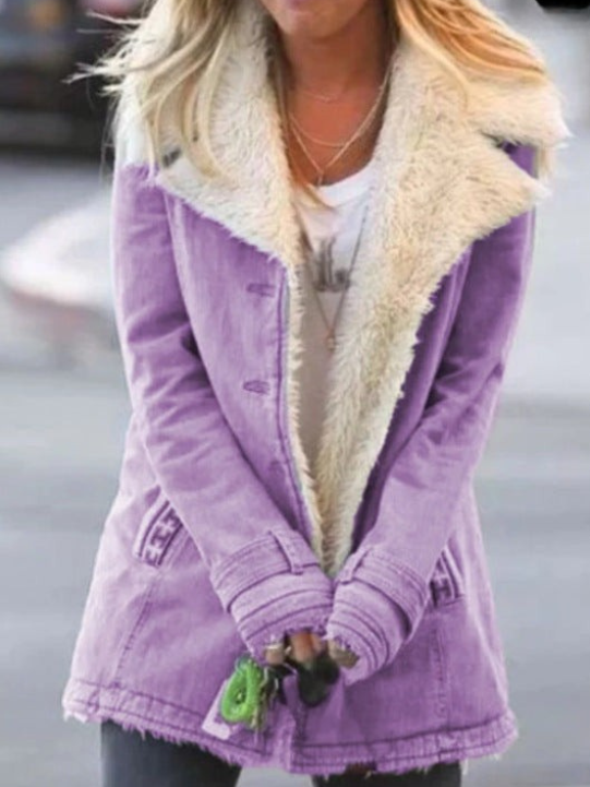Women's Winter Jacket with Lightweight Design in Violett