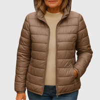 Evelyn | Women's Wrap-Front Quilted Puffer Jacket